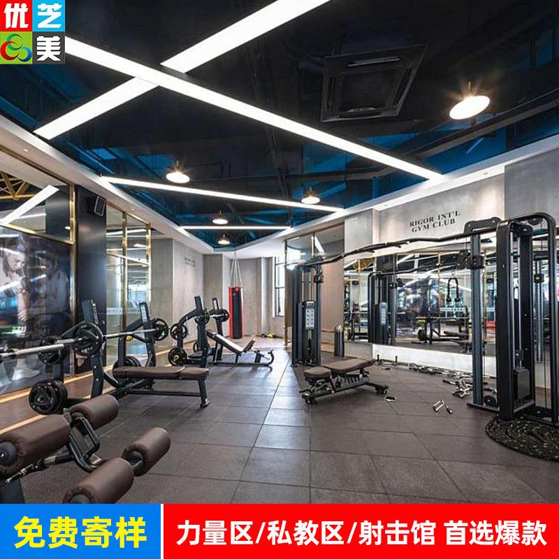 健身房橡CSS地垫减震垫力量区哑铃隔防震身垫健器材家用运动音胶