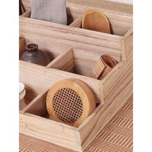 A6L实木置物架博古架梯形九宫格子桌面收纳盒展示架柜子壁挂摆件9