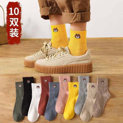 Cute cartoon women pure Cotton socks ladies ankle sock 棉袜