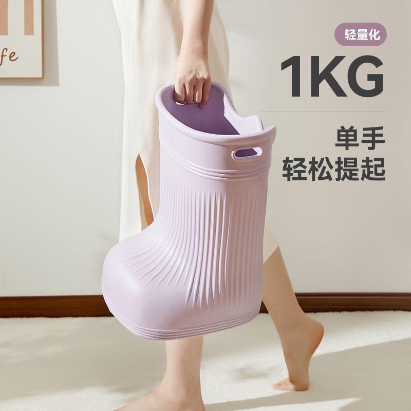泡脚桶家用恒温过小腿足浴器秋冬儿童省水保温高深桶按摩洗脚盆靴