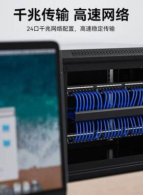 帝特24口屏蔽cat6千兆一体式配线架超6类rj45网线网络配线架工业