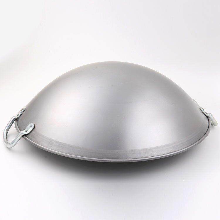 麦大厨商用电磁炉专用炒锅单柄双耳不锈钢铁锅大马勺40/45CM/50CM