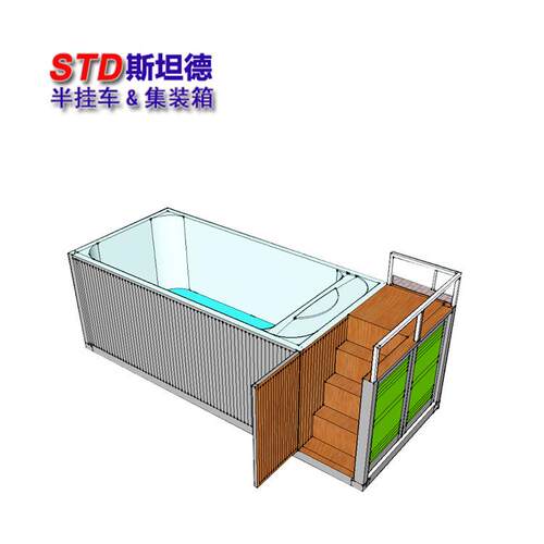 广东佛山泳池集装箱40英尺集装箱泳池佛山集装箱厂家直供