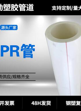 PPR冷热水管厂家供应白色工程给水管道家装暖气管材多规格管件