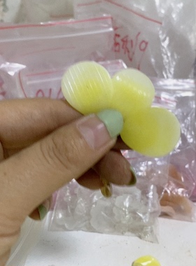 老料器花瓣汉服发簪黄白y063老料20片H-16