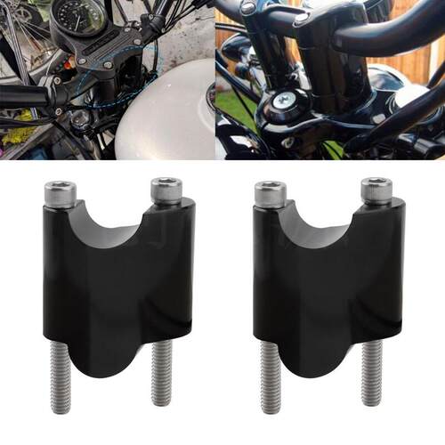 机车改装车把管加高座 适用哈雷XL1200 X48增高码 手把柱加高码