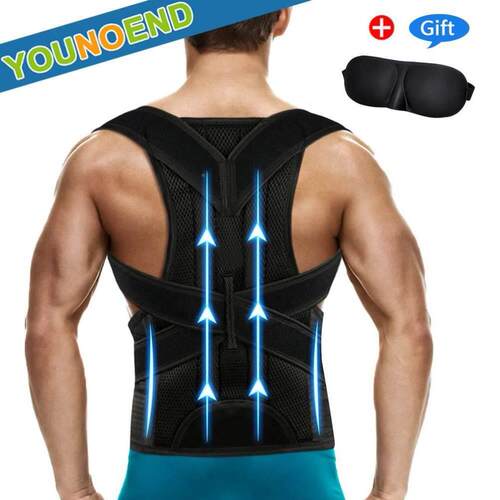 Adjustable Full Back Posture Corrector Lumbar Support Straig