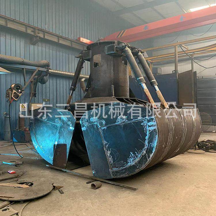 1-行车贝壳斗装卸货装沙贝壳斗火车厢装卸货液压旋转抓斗