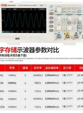 优双通道2152cex2152cl利德utd2102cex2072cl//示波器+150m/数字
