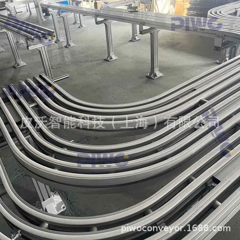 柔性链垂直弯头145mm水平弯头型材齿形链输送梁小半径转弯输送