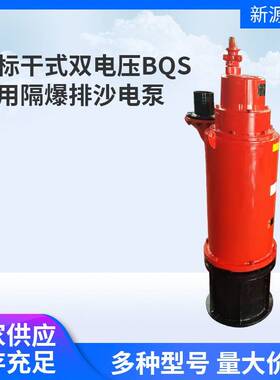 BQS系列矿用隔爆型潜水排沙电泵国标干式双电压防爆潜水排污泵