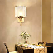 欧式 全铜过道走廊阳台玄关卧室书房户外床头客厅电视墙楼梯壁灯