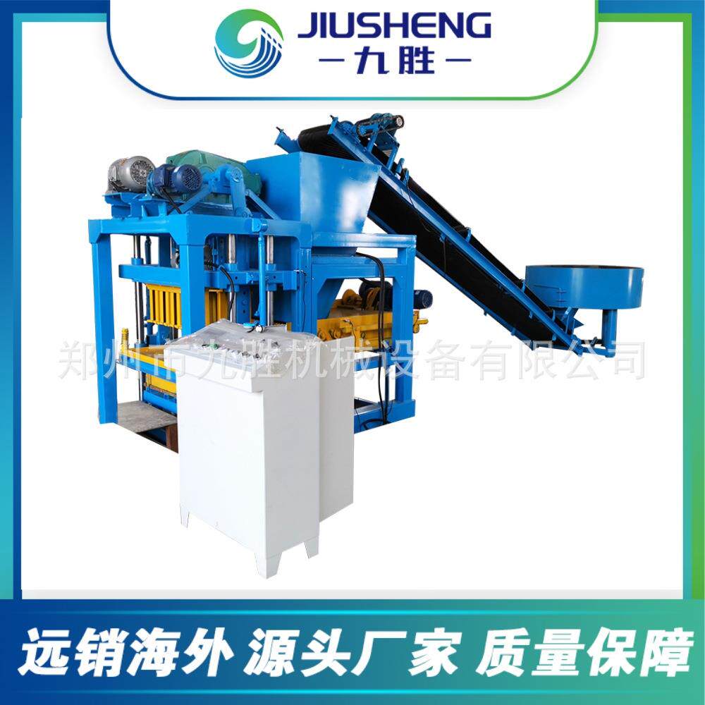 非洲4-28半自动制砖机水泥空心砖砌块砖机brickblockmachine