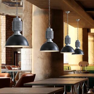 灯中古美式 店餐创 工业风铸铝吊灯餐复厅吧台店铺厅古客厅服572装