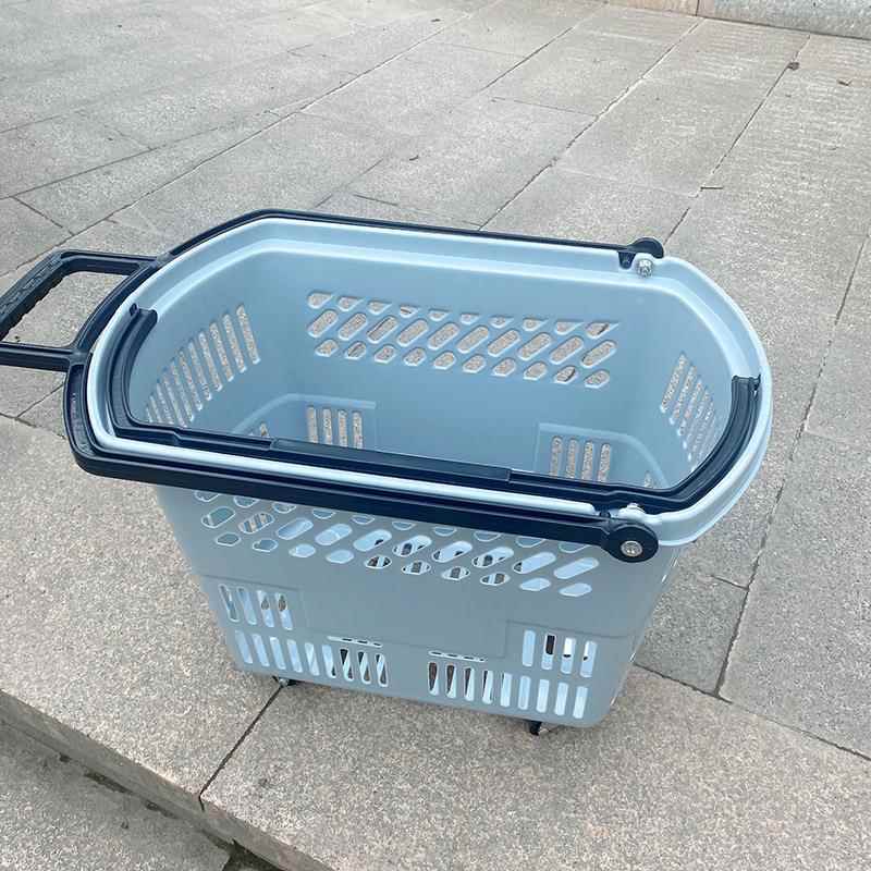 可折叠购物车便携式万向轮超市购物篮买菜家用手拉杆取快递拖车