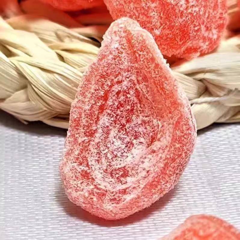 现货水蜜桃干500g盐津桃肉干蜜饯酸甜水果干果脯办公室年货休闲小