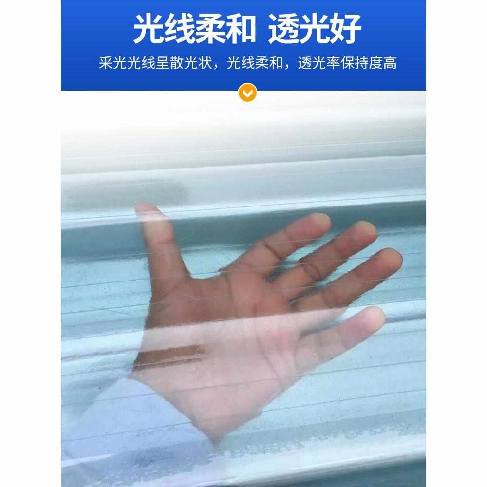 透明瓦采光瓦加厚塑料瓦片玻璃钢透明瓦采光瓦雨棚阳光板纤维树脂