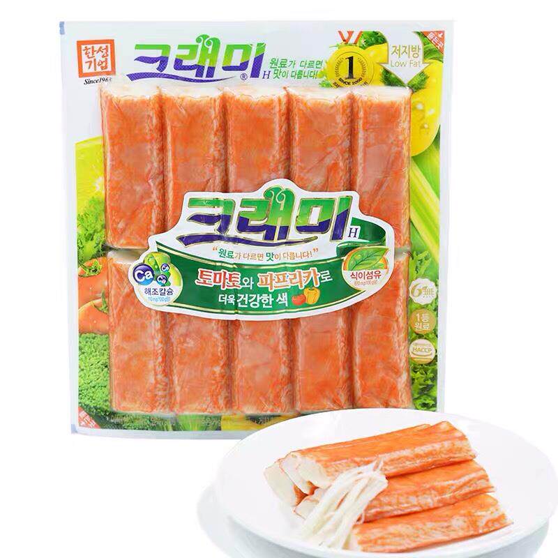 韩国进口韩星蟹肉棒 韩式寿司火锅即食蟹棒蟹柳蟹足棒180g