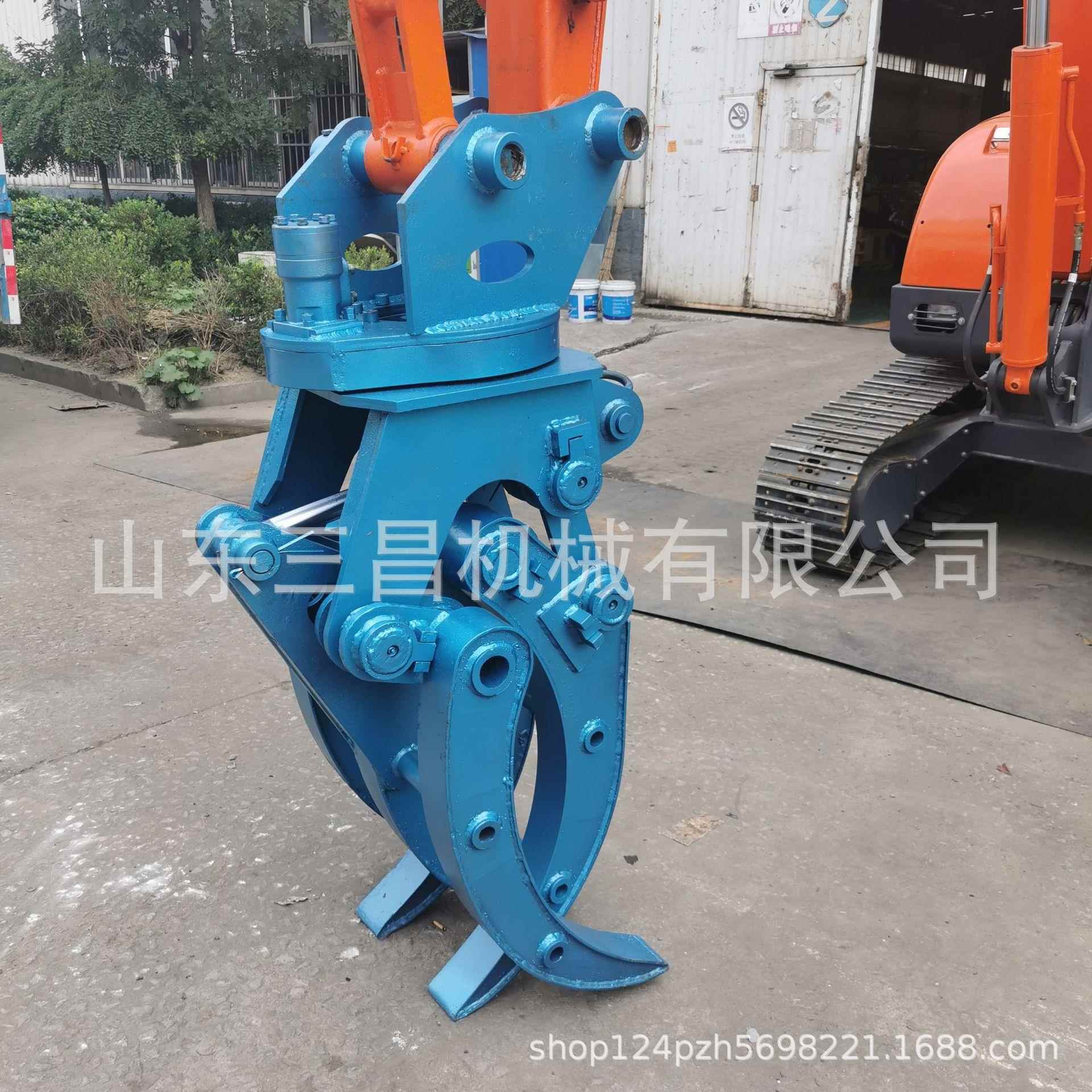 装载机夹木叉多功能搬运抓木器山林拉山抓木机三昌机械制造