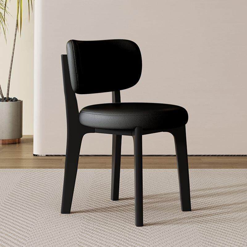 北欧现代简约家用实木椅子意式轻奢设计师靠背椅小户型餐厅餐椅