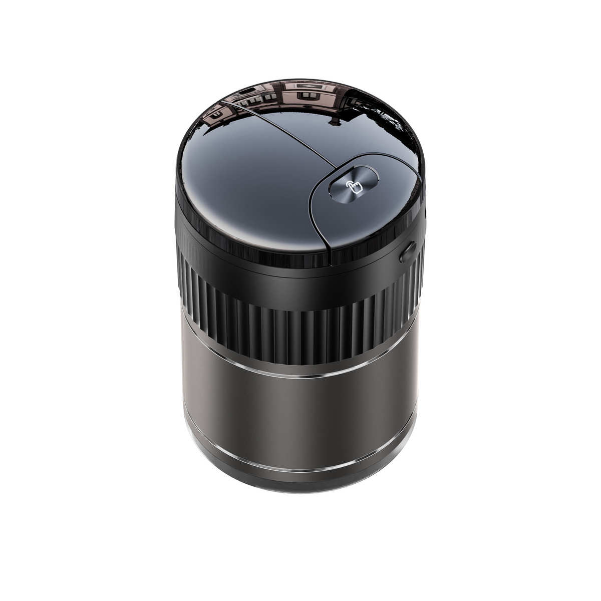 车内感应垃智能爆车载盖桶汽车用品带款烟灰缸极红外