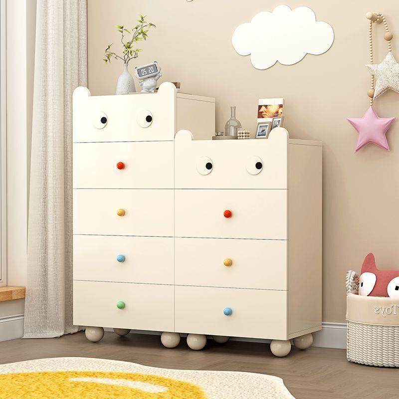 实木斗柜油简约五风斗柜卧LEZ储室床头柜客厅沙发边奶柜儿童玩具
