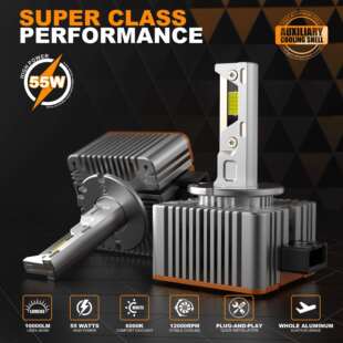 SANVI三为车灯D系列LED大灯D1D2D3D4D5D8直插解码 车灯升级 款