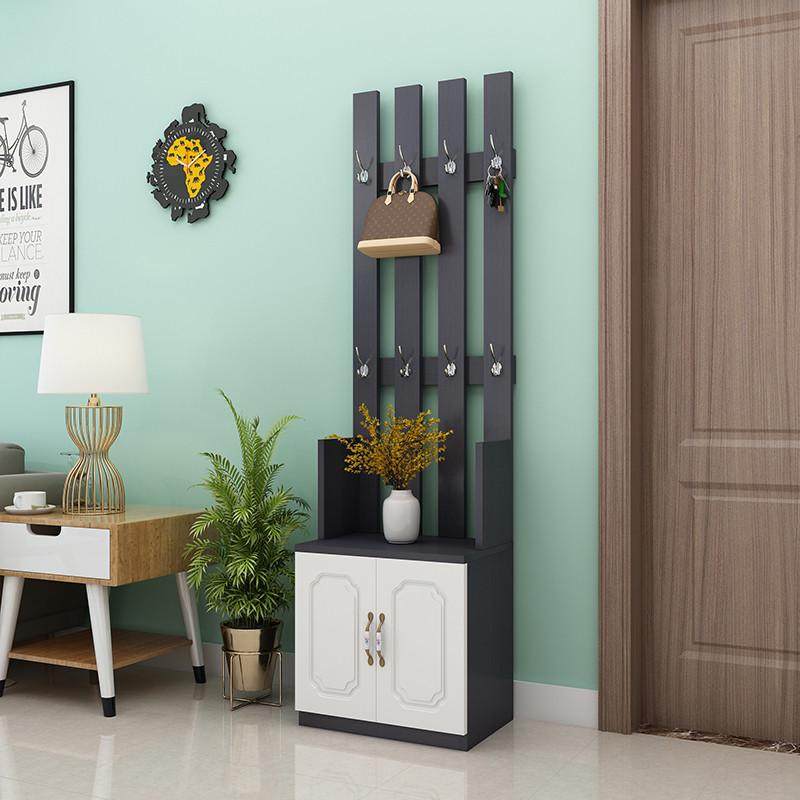 L7现代简约衣帽架鞋柜带挂衣架一体落地式卧室门口衣帽柜家用门厅,收纳整理,衣帽架,淘宝优惠券,粉丝福利购,淘宝优惠卷