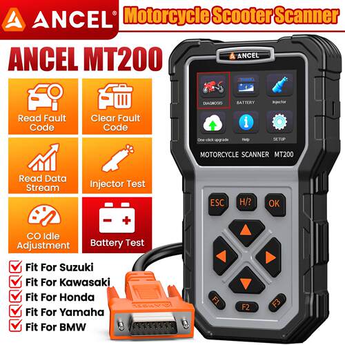ANCEL MT200 摩托车扫描仪诊断工具 适合雅马哈/本田/Suzuki
