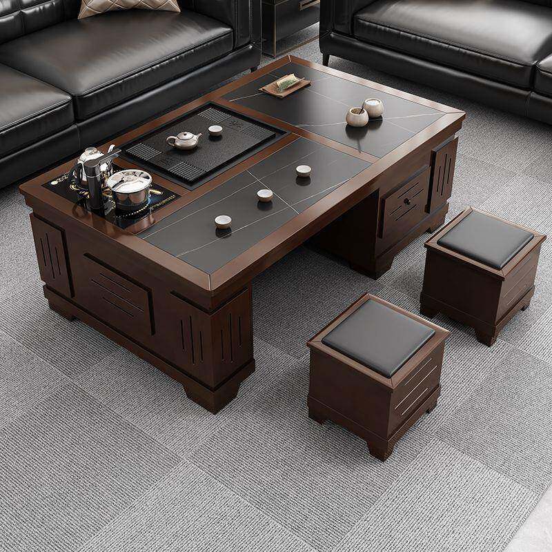 岩板功带夫茶几客家用喝厅茶几办公室泡茶台烧水1654623壶茶茶具