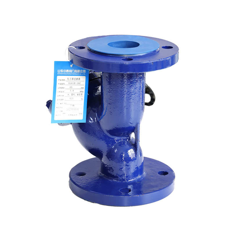 gl41h-16c法兰y型过滤器wcb碳钢管道处理过滤器杂质收集dn300