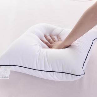 一对装 正品 740CM羽绒饱满 0到70 全棉抱丝枕芯枕靠垫芯方头芯40