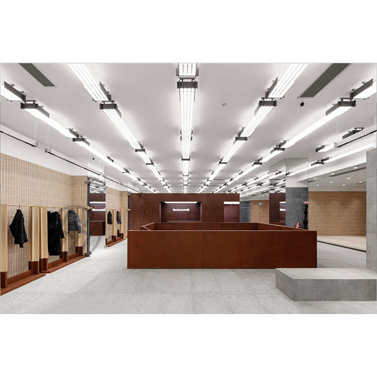 潮流精品店服装架落地衣架男装女装服装店展示架木质服装展示柜台