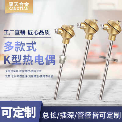 厂家生产K型不锈钢热电偶WRN-230热电偶WRNK系列热电偶