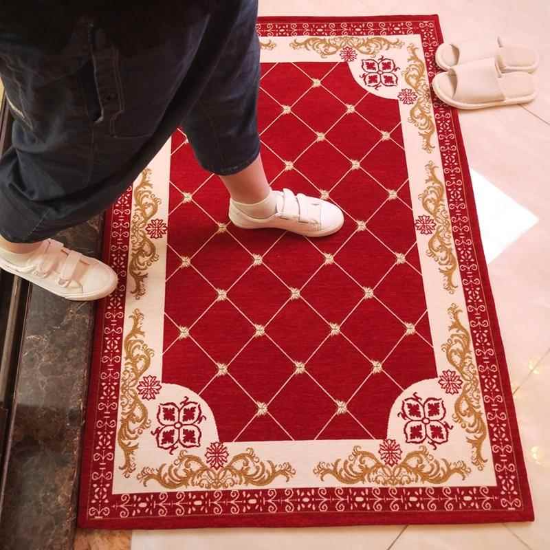 高档提花欧式子地毯入户室门地垫进门门垫口客厅门厅门脚垫卧垫吸