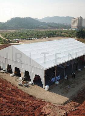 户外白色开工奠基仪式篷房临时活动帐篷防水快速搭建