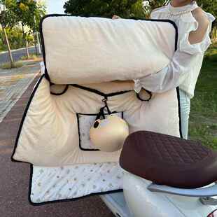 动冬绒季 挡风被加加厚春秋电瓶摩托车防651风罩电防车水防风保暖