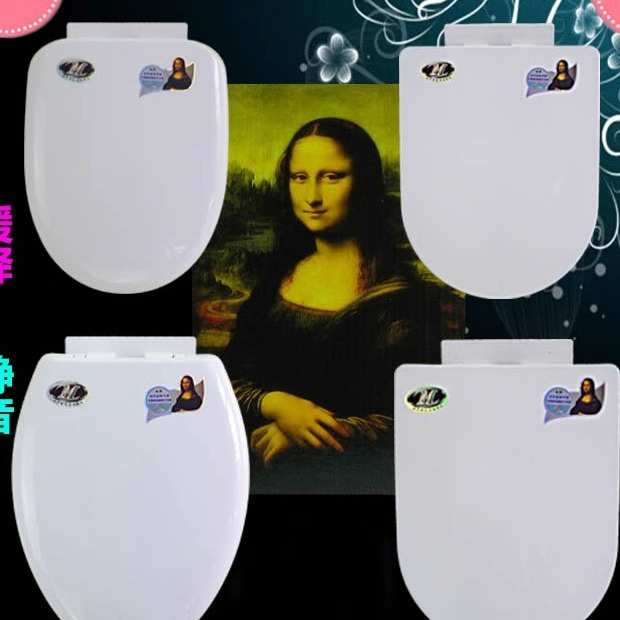 适用于蒙娜丽莎马桶盖板 通用老式马桶盖加厚 快拆快装盖板U型V型