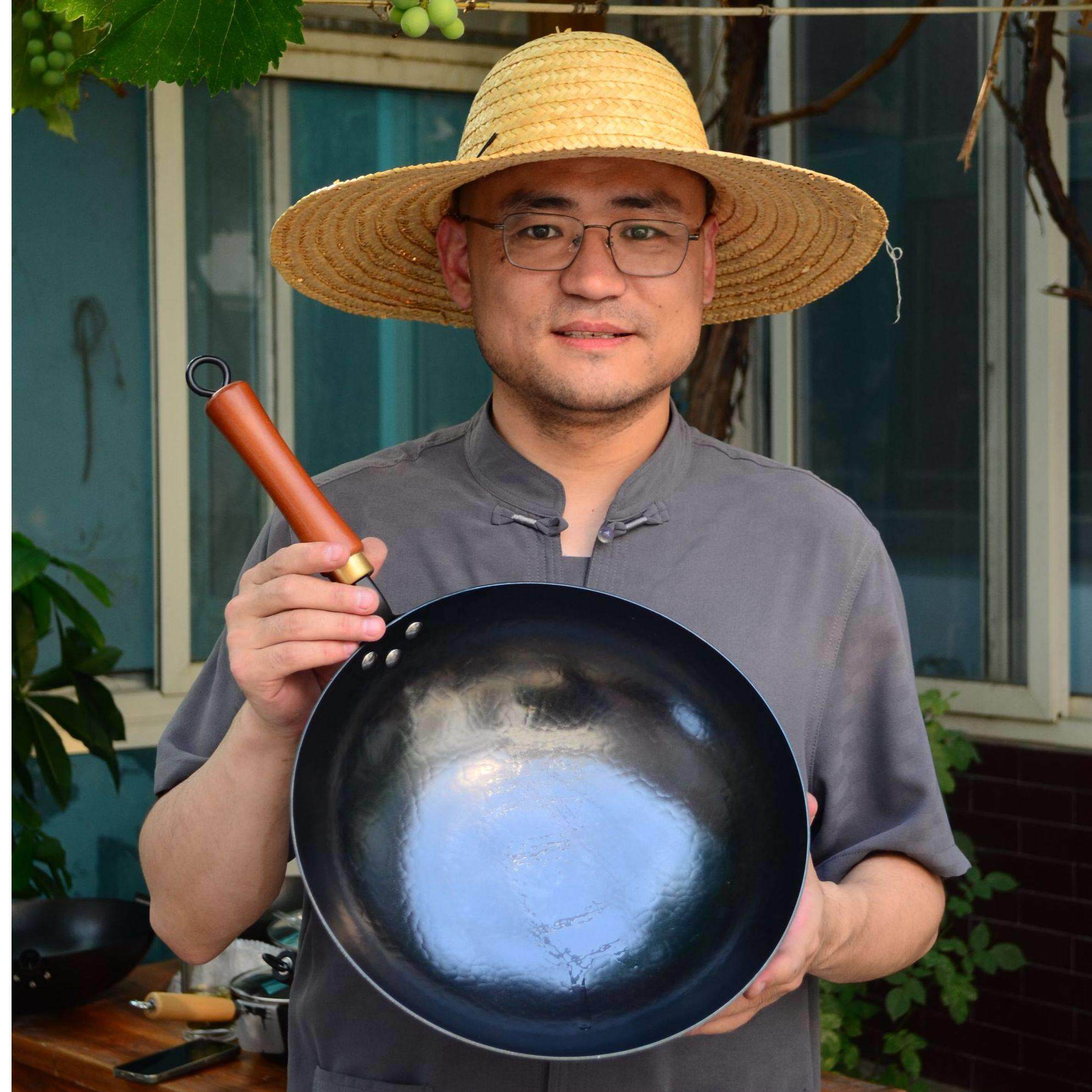 【女郎山】章丘炒锅 铁锅锻打黑锅镜面款 无涂层 传统炒锅