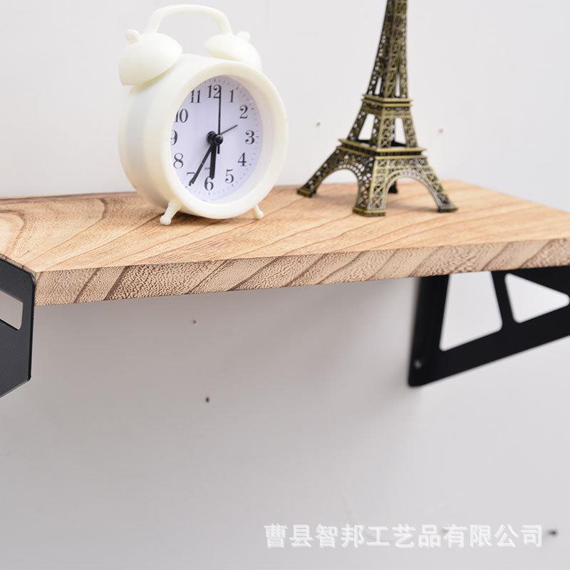 墙上置物架实木隔板一字搁板客厅电视墙装饰厨房收纳层架壁挂书架