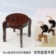 豆蒄梢头舞蹈凳格格跳舞道具儿童练舞艺考凳中式 古典锦瑟实木圆凳
