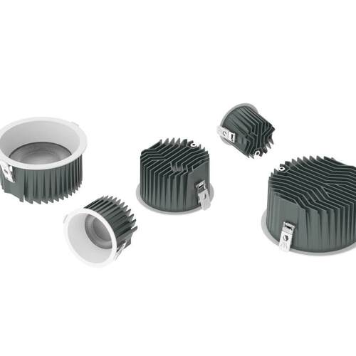 嵌入式LED高光效智能防雾筒灯开孔75mm12W客厅天花射灯防眩20W30W