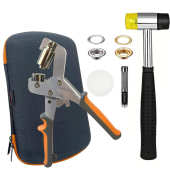 橡胶个加钳工具10含组合5mm气眼扣环套装 供锤200金银色 .套装