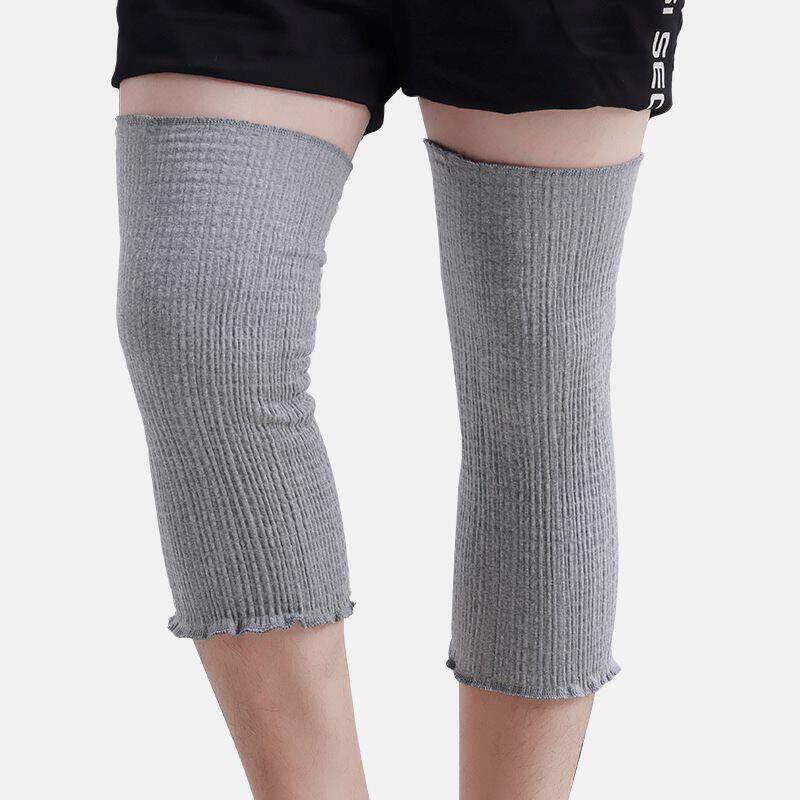 长款胖人薄款护膝盖老人宽松大号加肥纯棉不勒老寒腿加厚睡觉护腿