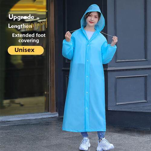 Adult raincoat EVA environmental protection material