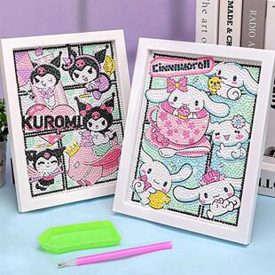 Hello Painting Kitty Cartoon Mos Sanrio Full Diamond