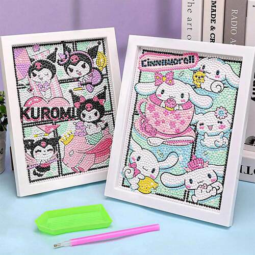 Sanrio Diamond Painting Hello Kitty Cartoon Full Diamond Mos