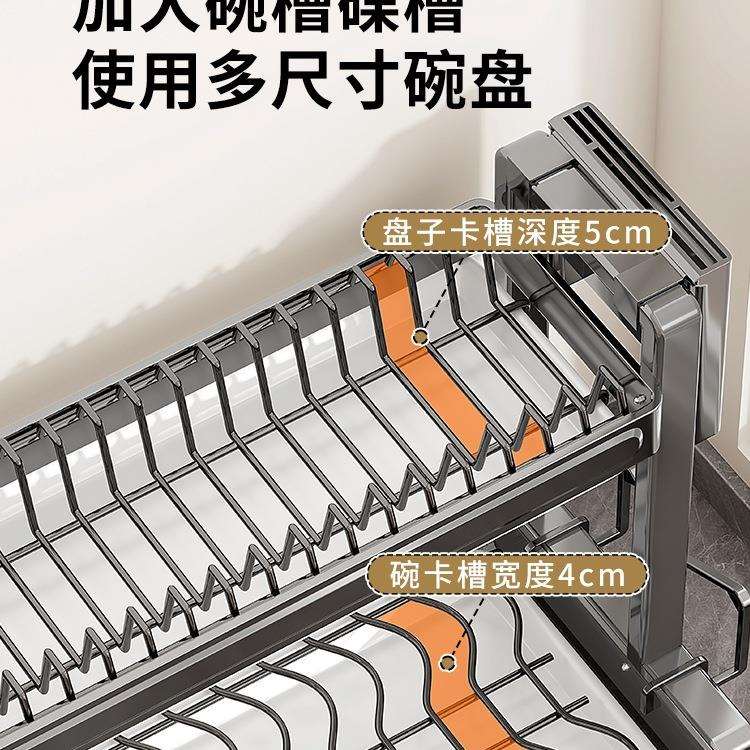厨房多功能置物架子多层台置式碗盘沥水架碗架家用碗柜碗筷收纳盒