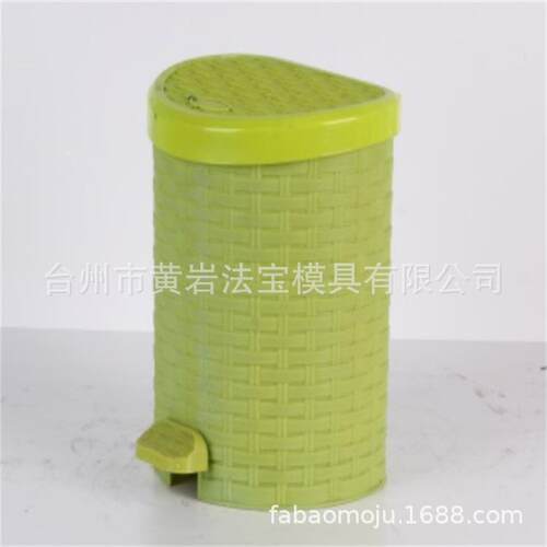 新型带厨房卫生间家用藤条垃圾桶垃圾桶塑料纸篓垃圾筒模具