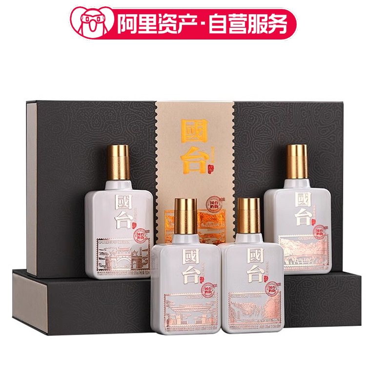【官播专用】贵州国台黔韵100ml*4瓶酱香型白酒（礼盒装）